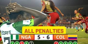 Nigeria Lose To Columbia, Fail To Reach FIFA U17 Women’s World Cup Final