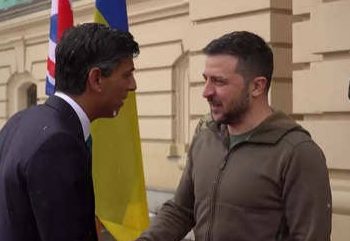 Rishi Sunak Meets President Zelenskyy In Kyiv