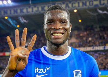 Nigerian International Bangs 4 Goals For Club In Belgium 
