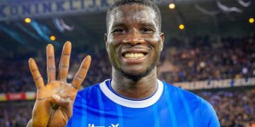 Nigerian International Bangs 4 Goals For Club In Belgium 