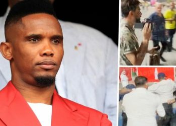 Football Legend, Eto’o, Caught Attacking Cameraman In Qatar