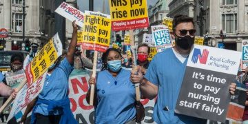 Industrial Action Over Pay Rise By UK Nurses Enters Day 2
