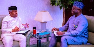 PHOTO STORY: Gen. Ndiomu Visits VP Osinbajo On Behalf Of Amnesty Programme Graduates