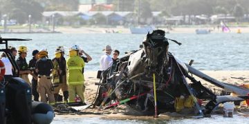 Four Dead After Two Helicopters Crash In Mid-Air Near Sea World On Gold Coast
