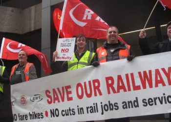 UK: Train Service Brought To Halt As Workers Commence Strike