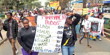 Kenya: Young Demonstrators Protest Cost Of Living In Nairobi