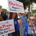 Tunisian Journalists Protest “Repressive” Law Targeted At Media