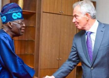 Ex-UK Prime Minister, Blair Meets With Nigeria’s President-Elect Tinubu