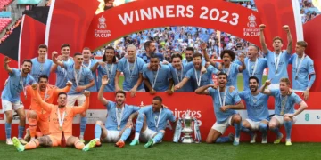 Manchester City Dim United, Grab FA Cup, Near Treble Touch