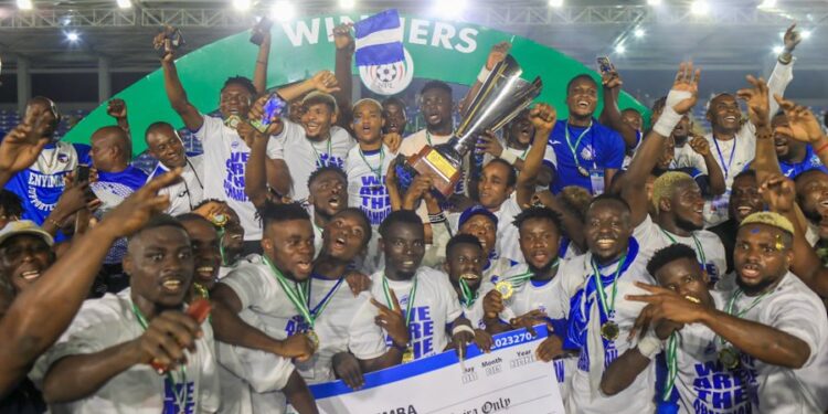 Enyimba celebrate NPFL title