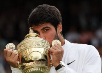 Alcarez Shocks Djokovic, Wins First Wimbledon Title 