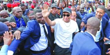 Massive Crowd As Mbappe Visits Cameroon
