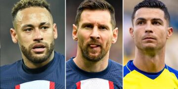 Ronaldo, Messi, Neymar Rated Highest Paid Footballers In 2023