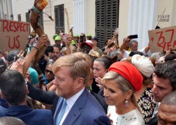 King, Queen Of Netherlands Confronted By Angry Protesters In South Africa