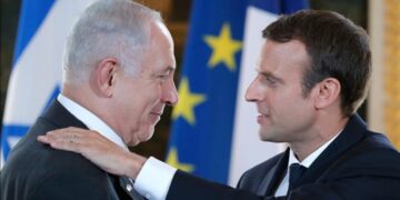 French President Macron Arrives Tel Aviv, On Solidarity Visit With Israel