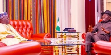 Nigeria: Ex-President Jonathan Visits Tinubu At Presidential Villa