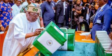 How Nigerian President Presented Empty Boxes Of 2024 Budget To Parliament