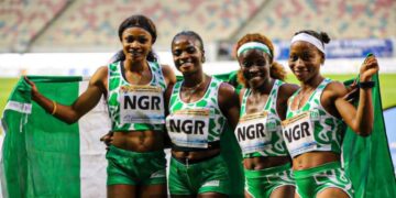 African Championship: Amusan Recovers, Leads Nigeria’s Women’s Relay Team To Victory