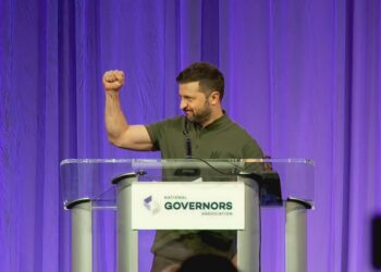 Zelensky Urges US Governors To Support Ukraine With Military Aid