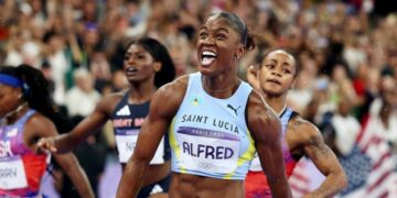JUST IN: Unknown Julien Dazzles To Women’s 100m Gold As Nigerian Girl Falls Off Final In Paris