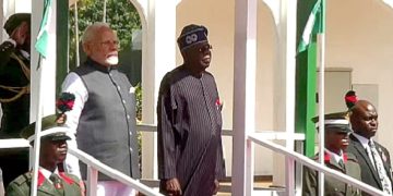 Indian Prime Minister, Modi Arrives Nigeria