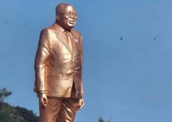Ghanaians Angered As Outgoing President Akufo-Addo Unveils Own Statue