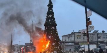 Syria: Protest In Damascus Over Burning Of Christmas Tree