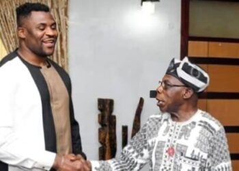 Ngannou: MMA Fighter In Nigeria, Visits Obasanjo