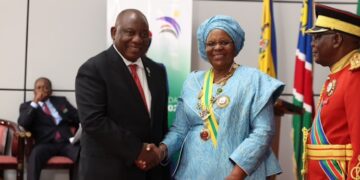 Ramaphosa Celebrates Namibia’s First Female President