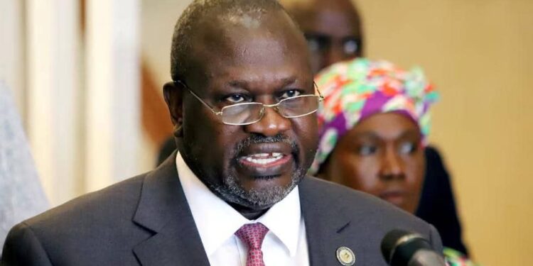 South Sudan First Vice President Riek Machar