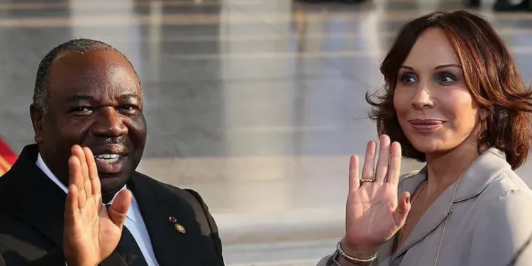 Ali Bongo and his wife, Sylvia Bongo