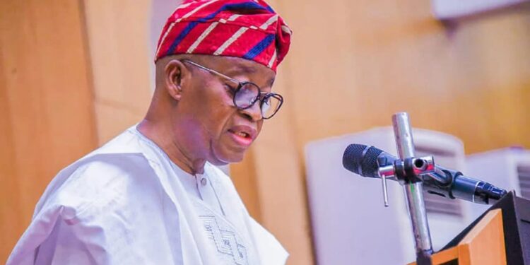 Nigeria's Minister of Marine and Blue Economy, Adegboyega Oyetola