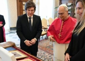 Argentine President Meets With Pope Leo In Vatican City