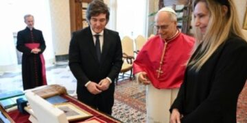 Argentine President Meets With Pope Leo In Vatican City