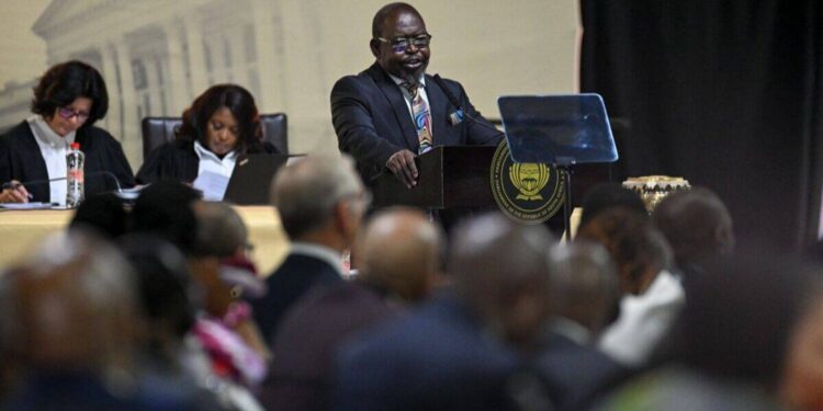 Finance Minister, Enoch Godongwana during one of his appearances before the parliament