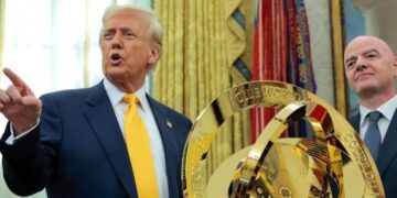 JUST IN: Trump Arrives MetLife Stadium To Watch PSG Face Chelsea In Club World Cup Final