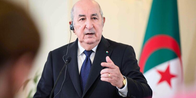 Algerian President, President Abdelmadjid Tebboune