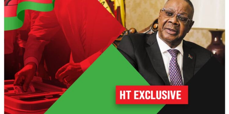 Graphic image of Peter Mutharika