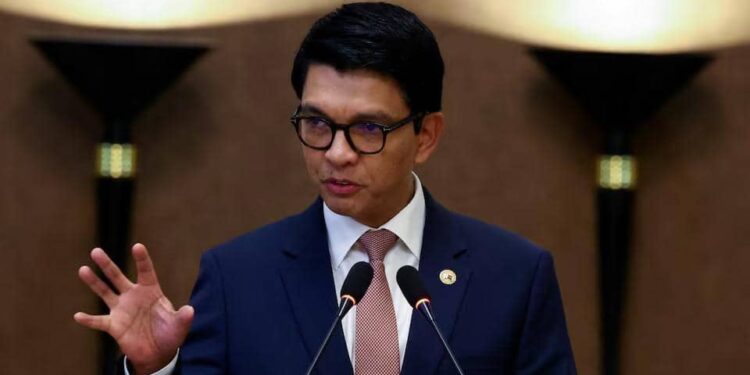 Madagascar's President Andry Rajoelina