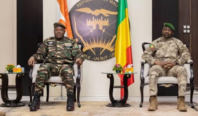 Niger junta leader, Abdourahamane Tchiani and his Mali's counterpart, Goita Assimi