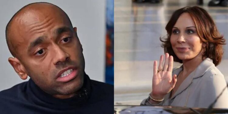 Combo picture of Sylvia Bongo (R) and Noureddin Bongo