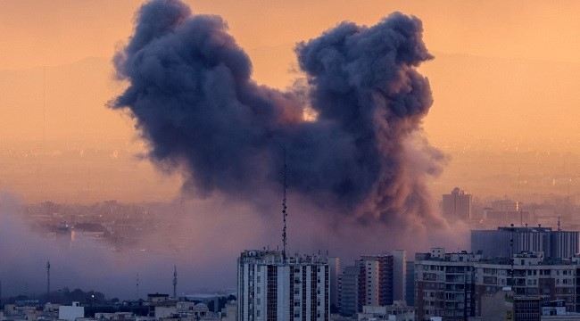A plume of smoke rises after a strike on the Iranian capital Tehran, on March 3, 2026. Iran stepped up its attacks on economic targets and US missions across the Middle East on Tuesday as the US president warned it was "too late" for the Islamic republic to seek talks to escape the war. The United States and Israel launched strikes against Iran on February 28, with the killing of Iran's supreme leader and the Islamic republic retaliated with barrages of missiles at Gulf states and Israel. (Photo by ATTA KENARE / AFP)