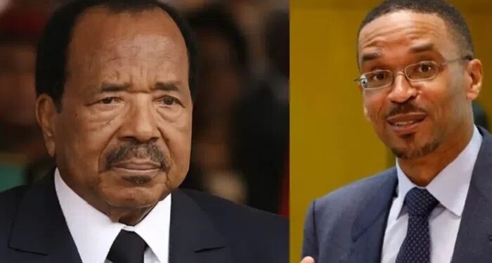 Cameroon's President, Paul Biya and his son, Franck Emmanuel Biya
