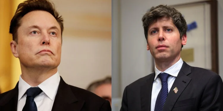 Tesla CEO Elon Musk and OpenAI CEO Sam Altman