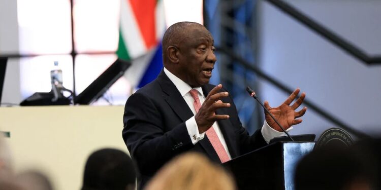 South African President Cyril Ramaphosa