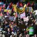 Thousands Of Protesters Hit Streets Of Geneva Ahead Of G7 Summit Monday