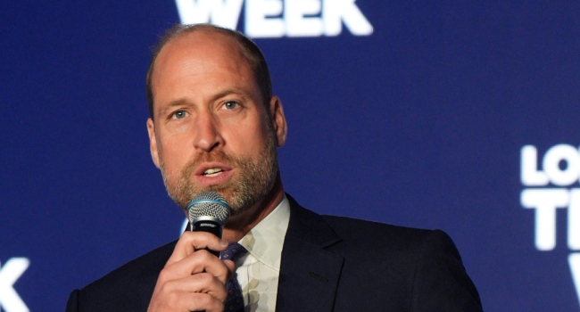 Britain’s Prince William, Prince of Wales speaks during a panel discussion at London Tech Week in London on June 10, 2026