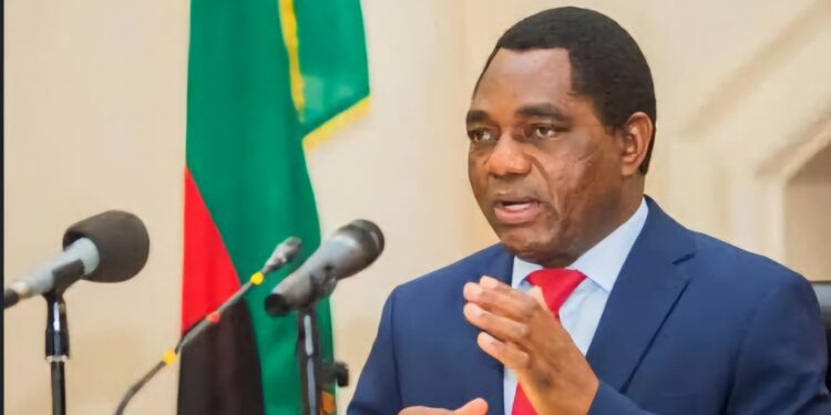Zambia's President, Hakainde Hichilema